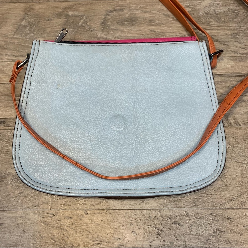 Soruka Reversible Flap Recycled Leather Crossbody Bag - Picture 8 of 11
